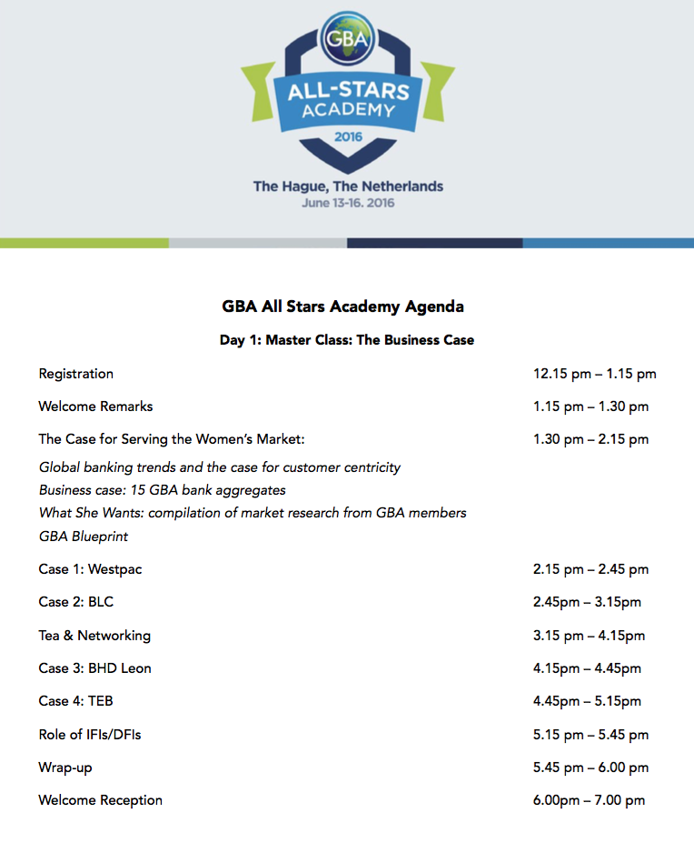 All-Stars Academy Agenda