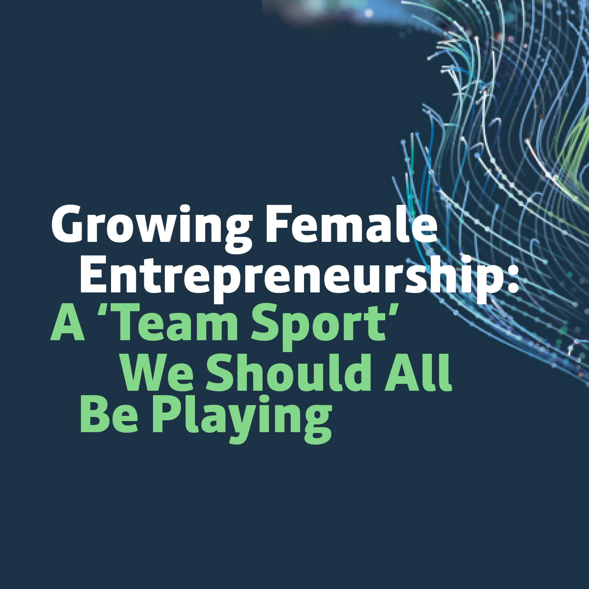 Growing Female Entrepreneurship A ‘Team Sport’ We Should All Be